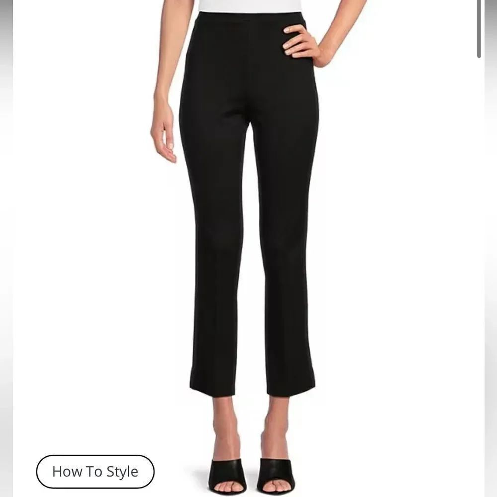 Jude Connally Lucia Ponte Straight Pull On Ankle Pant Black